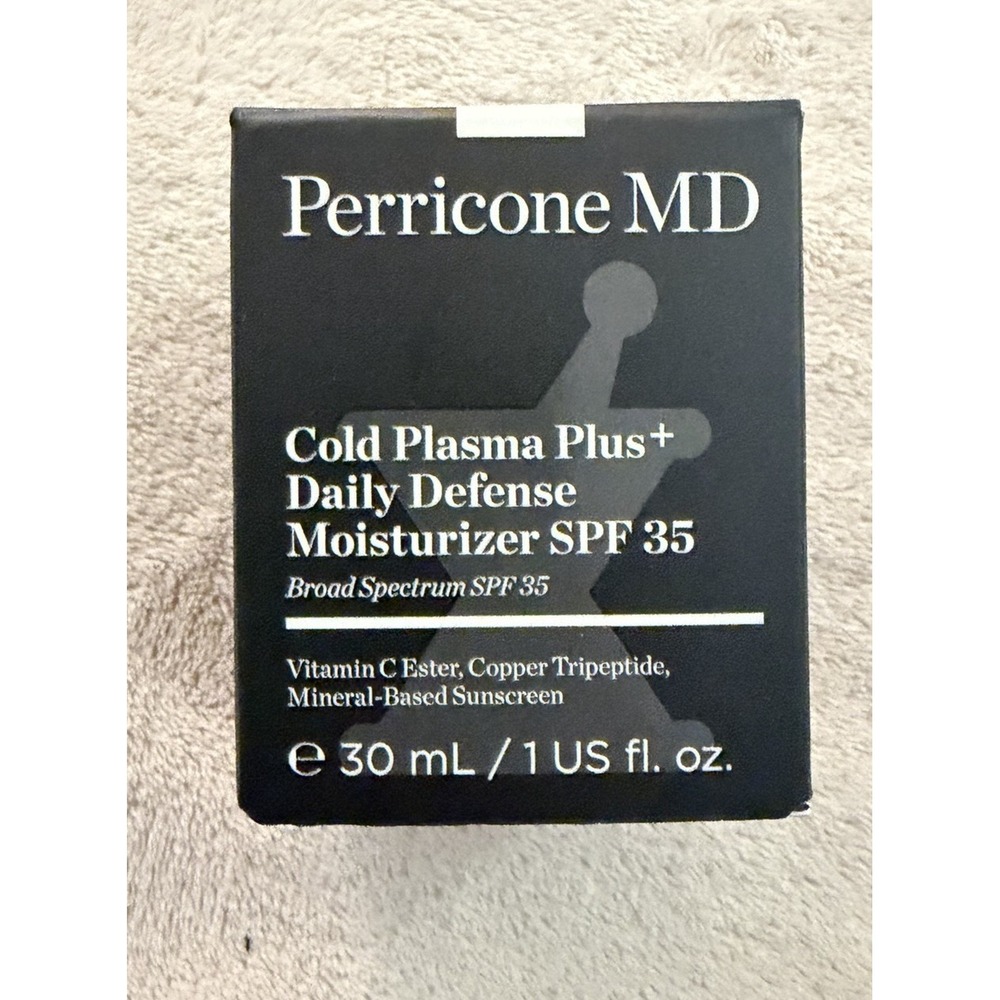 Perricone MD Cold Plasma Plus+ Daily Defense Moisturizer SPF 35- 1 oz Exp 06/26